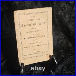 RARE 1862 Confederate Imprint Westminster Shorter Catechism Richmond Civil War