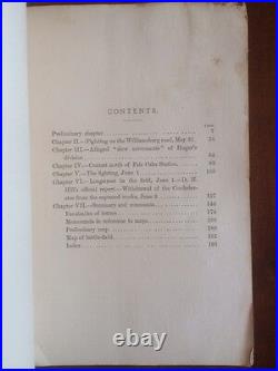 RARE 1891 Battle of Seven Pines, Confederate General, Civil War CSA, MAPS 1st ed