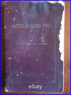 RARE 1891 Battle of Seven Pines, Confederate General, Civil War CSA, MAPS 1st ed