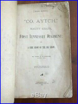 RARE 1900 Co. Aytch Maury Grays, 1st Tennessee Regt CSA Confederate Civil War TN