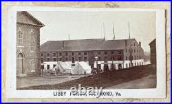 RARE! CIVIL WAR CONFEDERATE LIBBY PRISON with PRISONERS RICHMOND, VA CIRCA APR 1864
