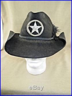 Rare CIVIL War Confederate Veteran (ucv) Hat Texas Star Insignia Ranger