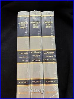 RARE Civil War -3 Vol. Set Confederate State Roster Alabama Broadfoot 2000