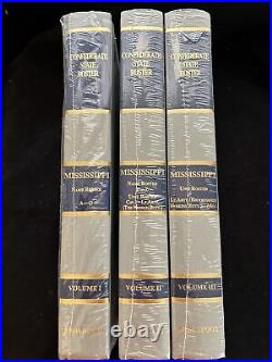 RARE Civil War -3 Vol. Set Confederate State Roster Mississippi Broadfoot 2000