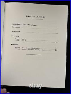 RARE Civil War -3 Vol. Set Confederate State Roster Mississippi Broadfoot 2000