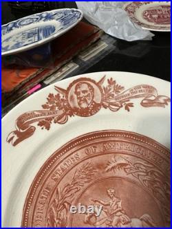 RARE Confederate States of America Seal Civil War Plate Lee, Davis, White House