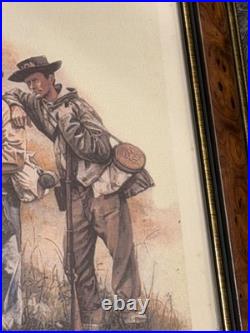 RARE Don Troiani Confederate Standard Bearer Signed Print Framed