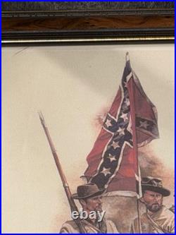RARE Don Troiani Confederate Standard Bearer Signed Print Framed RARE Don Troiani Confederate Standard Bearer Signed Print Framed