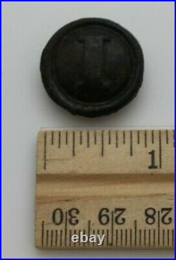 RARE FIND! CONFEDERATE''I'' INFANTRY TIN BACK BUTTON IN 3''x4'' DISPLAY FRAME