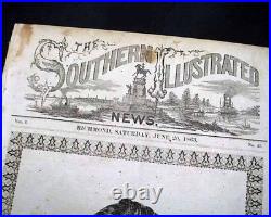 RARE Illustrated CONFEDERATE Civil War General P. G. T. Beauregard 1862 Original