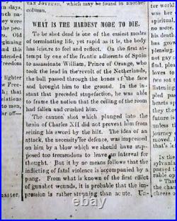 RARE Illustrated CONFEDERATE Civil War General P. G. T. Beauregard 1862 Original