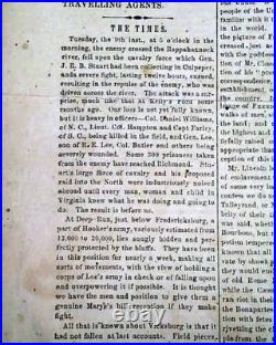 RARE Illustrated CONFEDERATE Civil War General P. G. T. Beauregard 1862 Original
