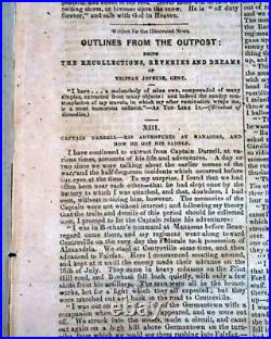 RARE Illustrated CONFEDERATE Civil War with Lawrence O'Bryan Branch 1863 Newspaper