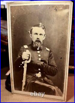 RARE One Of A Kind 1860s CDV Photo Georgia Civil War Confederate GENERAL DOLES