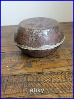 RARE SMALL TIN CONFEDERATE CIVIL WAR CAVALRY CANTEEN with BAIL HANDLE