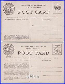 RARE Set 2 Orig Postcards 1907 Robert E Lee & Confederate Generals Civil War