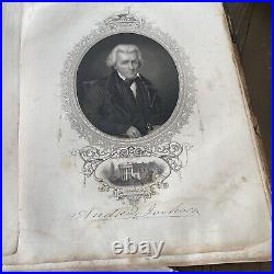 RARE Silver Top Historical Photo Album, Confederate And Union Generals