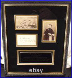 Raphael Semmes Confederate Admiral, American Civil War Autograph Display''Rare