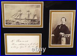 Raphael Semmes Confederate Admiral, American Civil War Autograph Display''Rare