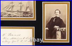 Raphael Semmes Confederate Admiral, American Civil War Autograph Display''Rare