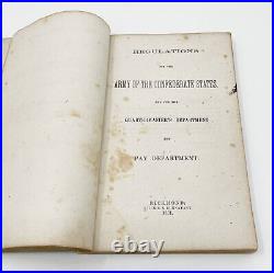 Rare 1861 Civil War Regulations for the Army of the Confederate States Manual