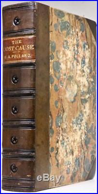 Rare 1866 1stED The Lost Cause Confederate Civil War CSA Abraham Lincoln Leather