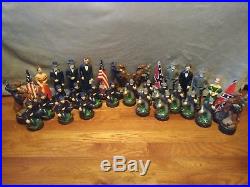 Rare 1994 Dhm CIVIL War Confederate Porcelain Chess Set