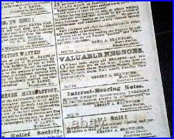 Rare ATLANTA GA Georgia CONFEDERATE Memphis TN Civil War 1864 Old Newspaper