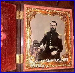 Rare Ambrotype Confederate Civil War Soldier 5th GA Clinch or Cuthbert Rifles