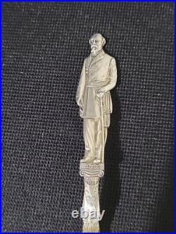 Rare Antique Silver US Civil War Confederate CSA Robert E Lee Spoon Shepard & Co