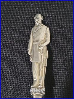 Rare Antique Silver US Civil War Confederate CSA Robert E Lee Spoon Shepard & Co