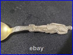 Rare Antique Silver US Civil War Confederate CSA Robert E Lee Spoon Shepard & Co