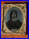 Rare Antique Victorian Ambrotype Tintype Young Woman Civil War Confederate LOOK