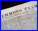 Rare BATTLE OF ANTIETAM Sharpsburg Civil War Confederate 1862 Richmond Newspaper