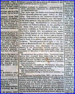 Rare BATTLE OF ANTIETAM Sharpsburg Civil War Confederate 1862 Richmond Newspaper