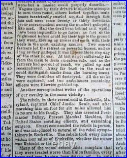 Rare BATTLE OF GETTYSBURG Confederate Capital Richmond VA Civil War 1863 Newspa