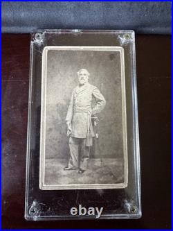 Rare CDV Of confederate General Robert E. Lee with Vannerson Backmark Richmond