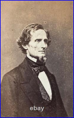 Rare! CIVIL War Confederate President Jefferson Davis 1861 Brady Neg. CDV Photo