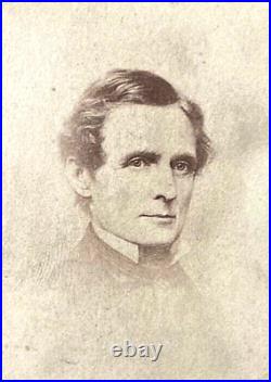 Rare! CIVIL War Confederate President Jefferson Davis 1861 CDV Photo