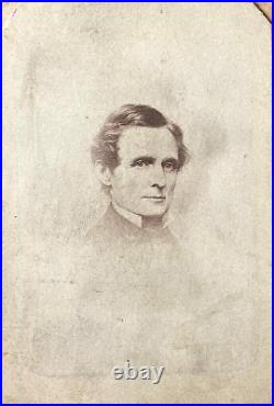 Rare! CIVIL War Confederate President Jefferson Davis 1861 CDV Photo