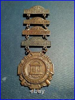 Rare CIVIL War Confederate Reunion Medal Brunswick Rifleman Georgia 1860