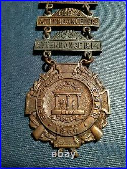 Rare CIVIL War Confederate Reunion Medal Brunswick Rifleman Georgia 1860
