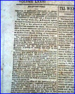 Rare CONFEDERATE Battle of Antietam Sharpsburg Maryland 1862 Civil War Newspaper