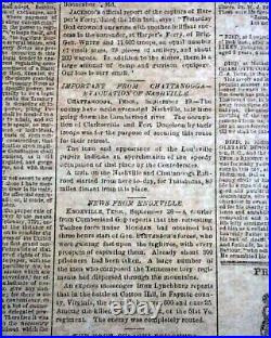 Rare CONFEDERATE Battle of Antietam Sharpsburg Maryland 1862 Civil War Newspaper