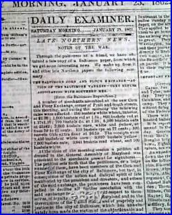 Rare CONFEDERATE Capital of the Confederacy 1862 RICHMOND VA Civil War Newspaper