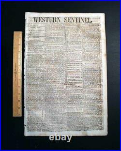 Rare CONFEDERATE Civil War Winston NC North Carolina 1861 Southern Old Newspaper