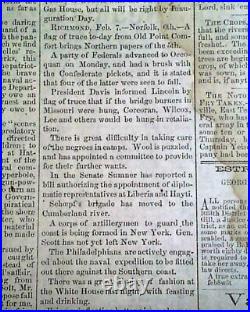 Rare CONFEDERATE Columbus Georgia GA Stonewall Jackson 1862 Civil War Newspaper