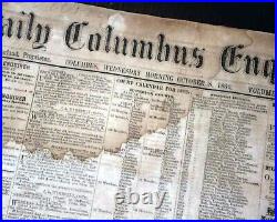 Rare CONFEDERATE Columbus Georgia with Battle of Antietam 1862 Civil War Newspaper