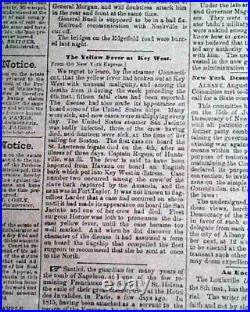 Rare CONFEDERATE Grenada MS Civil War 1862 Newspaper with Publisher on the Run