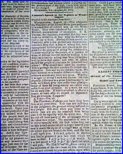 Rare CONFEDERATE Grenada MS Civil War 1862 Newspaper with Publisher on the Run